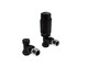 Kartell Design Twin Pack Angled Thermostatic Radiator Valve Black Kartell Design Twin Pack Angled Thermostatic Radiator Valve Black